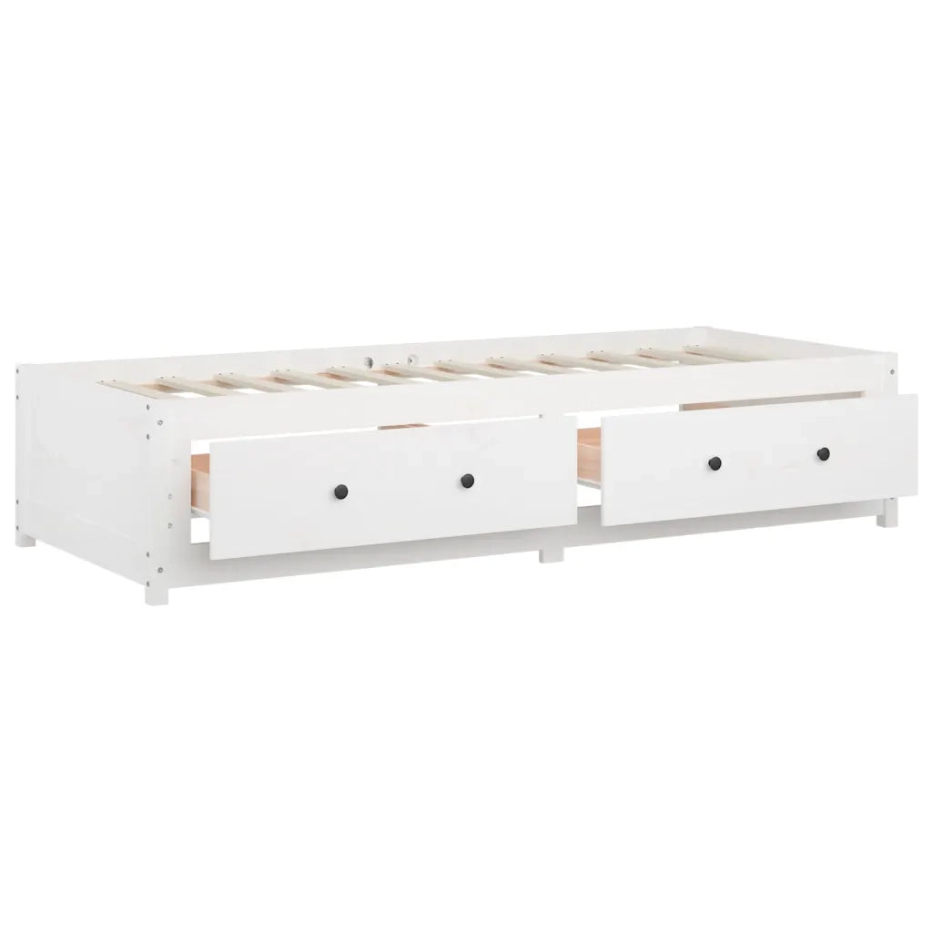 Dormeuse Bianca 80x200 cm in Legno Massello di Pino cod mxl 63065