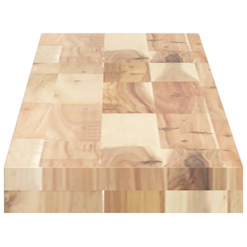 vidaXL Mensole da Parete 4 pz 140x20x4 cm Legno Acacia Non Trattato