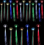 15 pezzi di accessori per capelli LED - capelli lampeggianti colorati - trecce per capelli con glitter - regalo per compleanno bambino, festival, carnevale, Natale