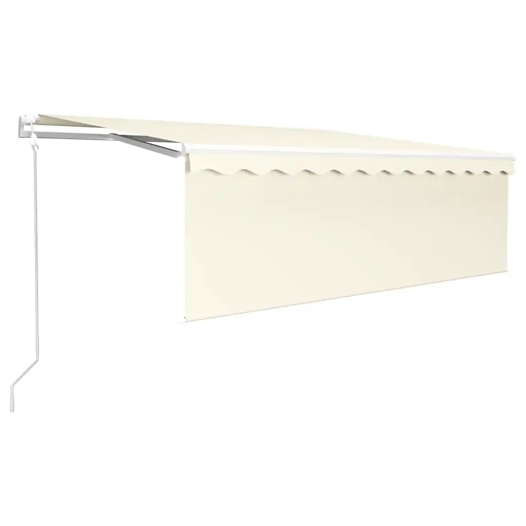 Tenda da Sole Retrattile Automatica con Parasole 4x3 m Crema 3069307