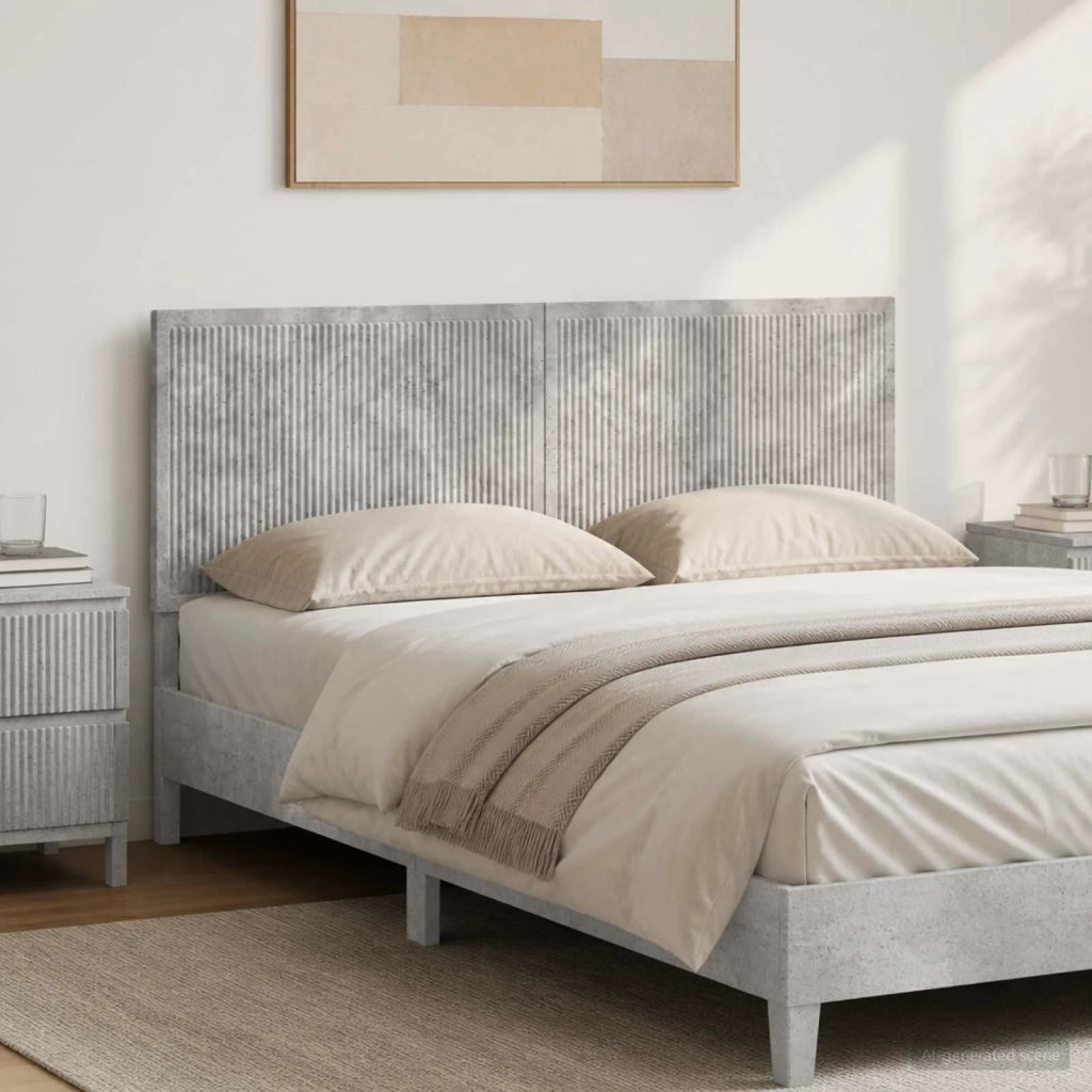 Testiera da Muro EDE Grigio Cemento Legno ingegnerizzato 896068