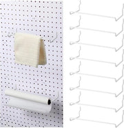 Accessori per pegboard - 8 pezzi - contenitore di asciugamani in carta - accessori per pegboard - camera di lavoro - area lavanderia - bagno - pannello estensibile - dimensioni medio grandi