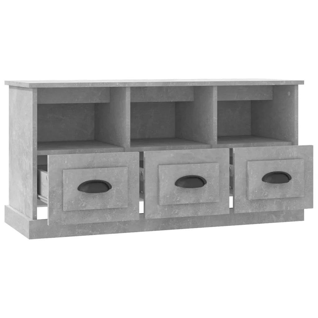 Mobile per TV-Credenza TV-Console TV Grigio Cemento 100x35x50 cm in Legno Multistrato