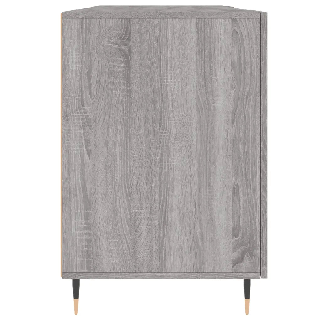 Scrivania | Tavolo da Ufficio Grigio Sonoma 140x50x75 cm in Legno Multistrato