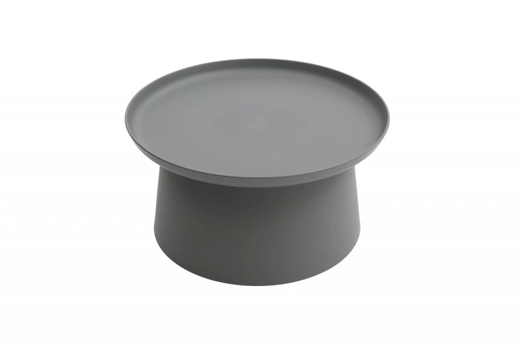Tavolino moderno in polipropilene grigio