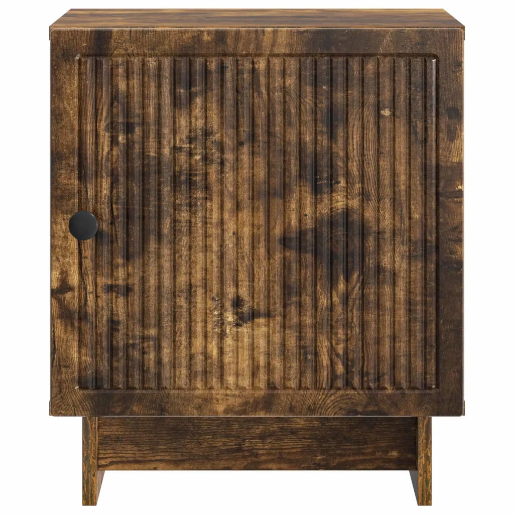 Set di 2 Comodini | Armadio da Notte | Mobiletto da notte Rovere Fumo 43 x 34,5 x 50 cm