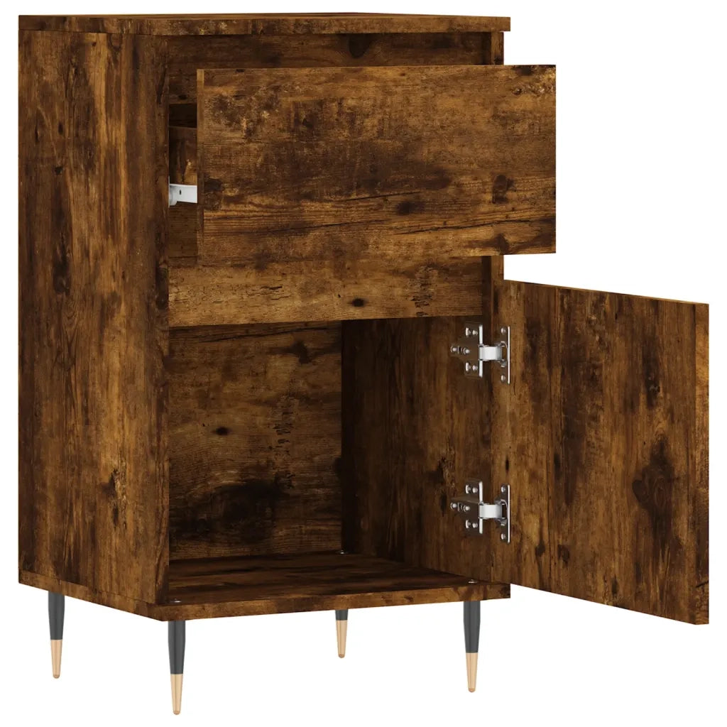 Credenza | Madia | Buffet da pranzo | Armadio da pranzo Rovere Fumo 40x35x70 cm in Legno Multistrato