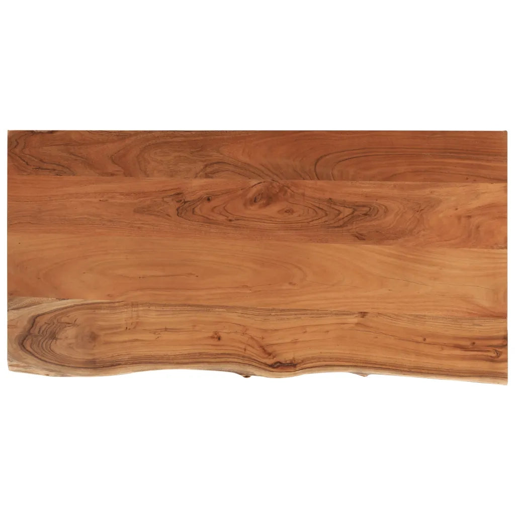 Piano Bagno 120x60x3,8 cm Rettangolare Legno Massello di Acacia 370312