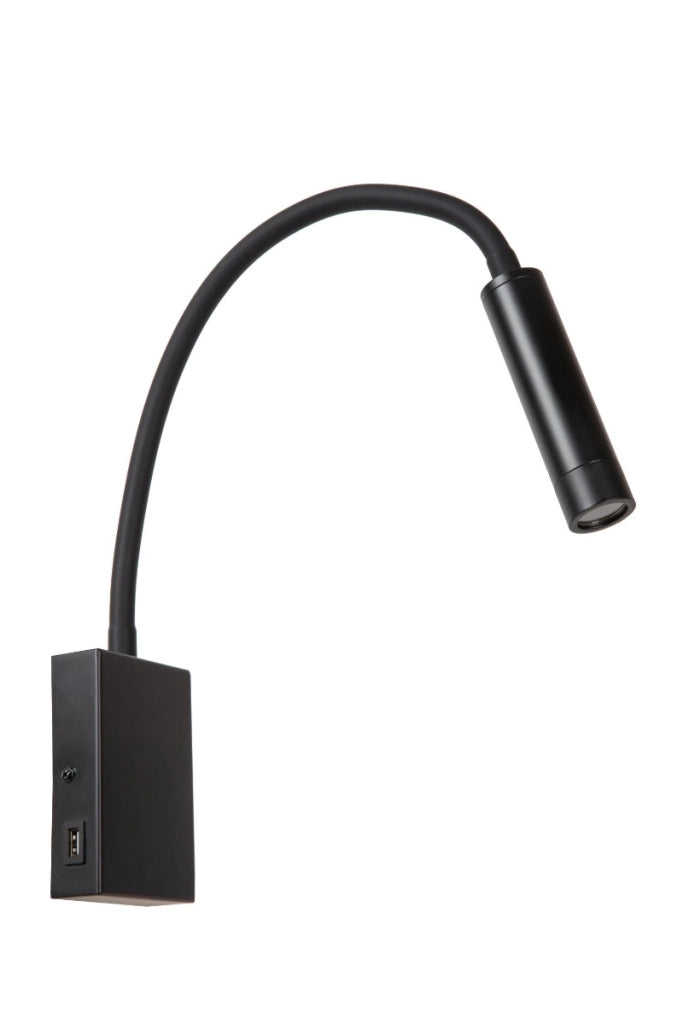 Applique lettura nera ALEC Lucide G9 LED 3W 2700K 260lm