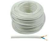 100mt cavo elettrico bipolare similgomma bianco h05vv-f - 2x mmq.1 colore bianco  cod:ferx.fer90728
