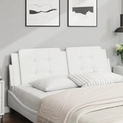 vidaXL Cuscino Testiera Bianco 152 cm in Similpelle