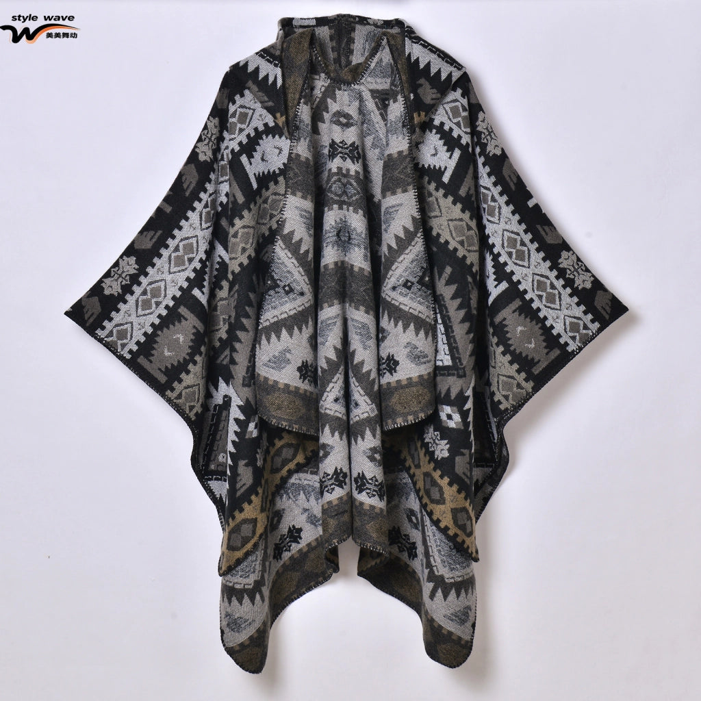 Sciarpa da uomo, protezione per le spalle per ambienti climatizzati, coperta, drappeggio per le spalle, nuovo mantello, scialle alla moda