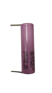 Batteria ricaricabile speciale Li-ion 18650 con linguette a saldare SAMSUNG INR18650-35E 3,7V 3450 mAh