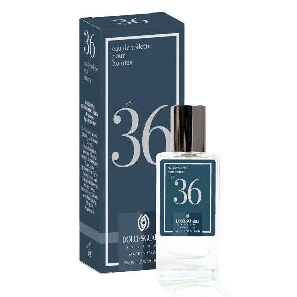 Trade Shop - Profumo Corpo Eau De Toilette Per Uomo N°36 Da 50ml Fragranza Acquatica Aromatica 005816 -