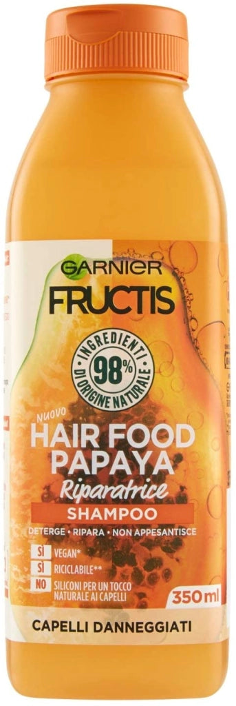 FRUCTIS HAIR FOOD SHAMPOO IN FORMATO DA 350 ML ALLA PAPAYA