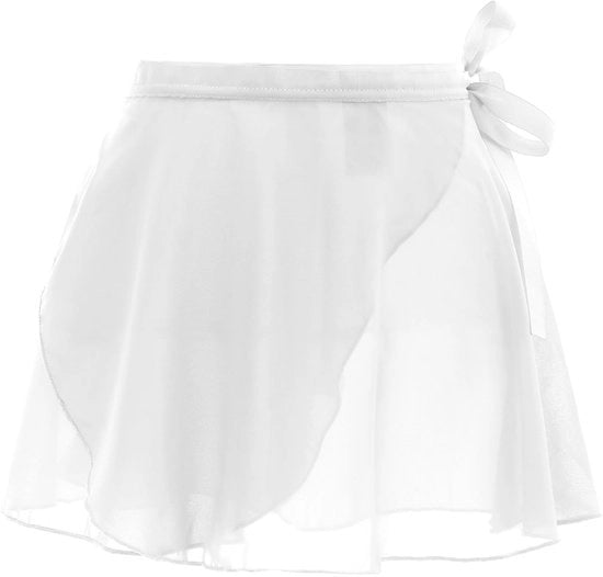 Costumi da balletto con tutù monoparte in chiffon - Flessibilità di cintura - Abito da ballo fluido - Adatto per bambine - Leggero e elegante