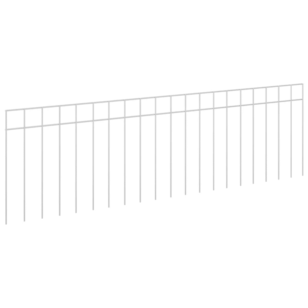 Pannello di Recinzione da Giardino 24 pcs Acciaio zincato 42042950