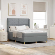 Letto con molle e materasso Grigio Scuro 90x190 cm Tessuto 3340816
