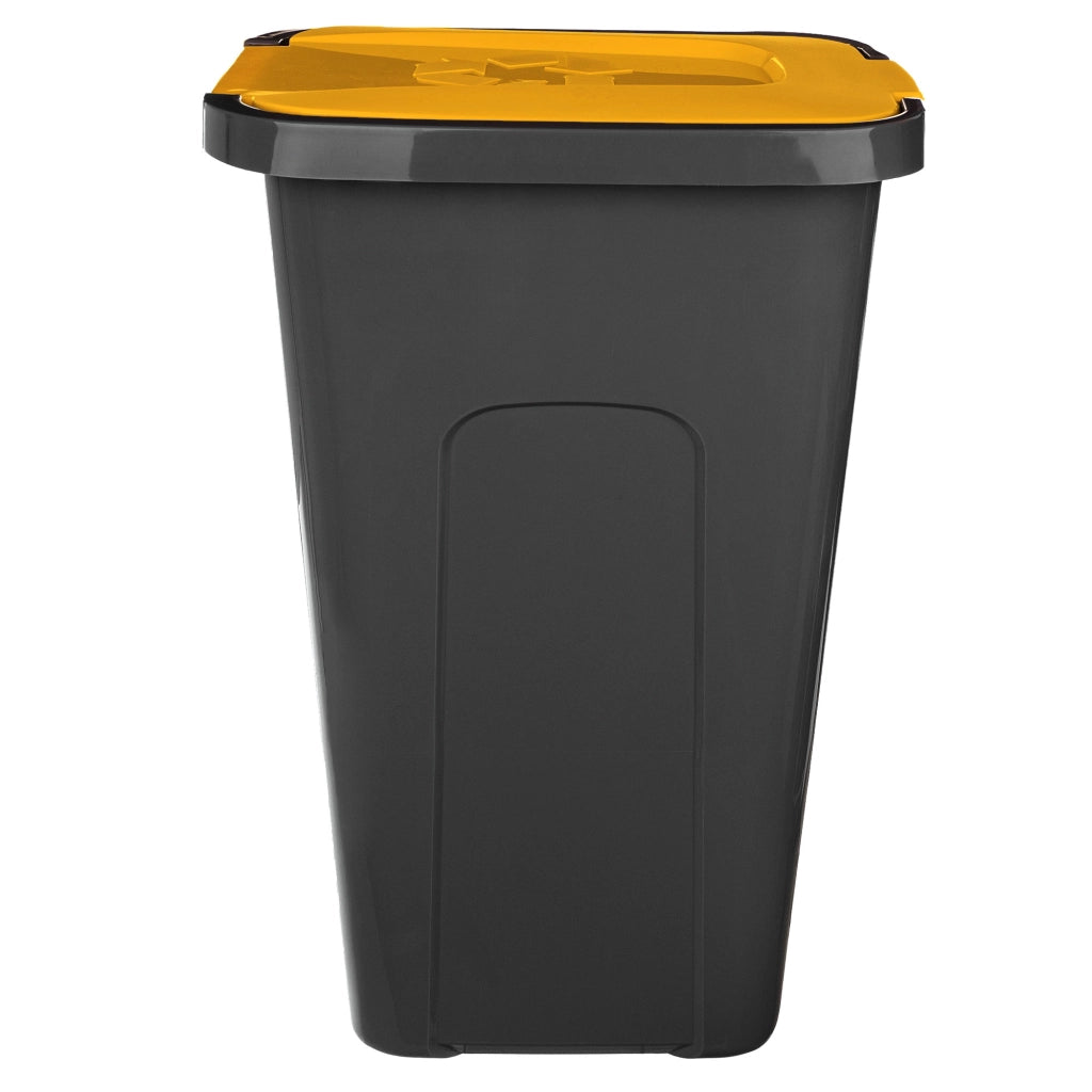 Cestino per rifiuti KADAX da 30 litri, contenitore per la raccolta differenziata con coperchio.