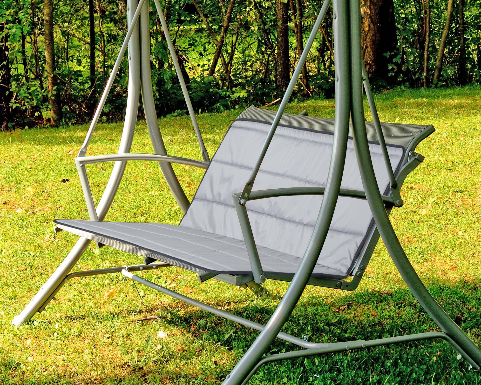AIO FACTORY 100x50x50 cm Cuscini da giardino in schiuma impermeabili grigio scuro