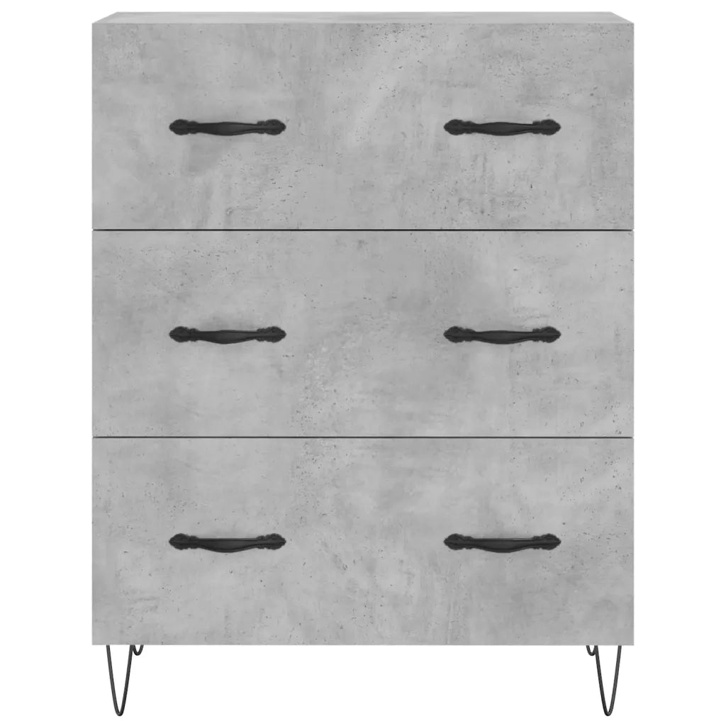 Credenza Grigio Cemento 69,5x34x180 cm in Legno Multistrato 3199781