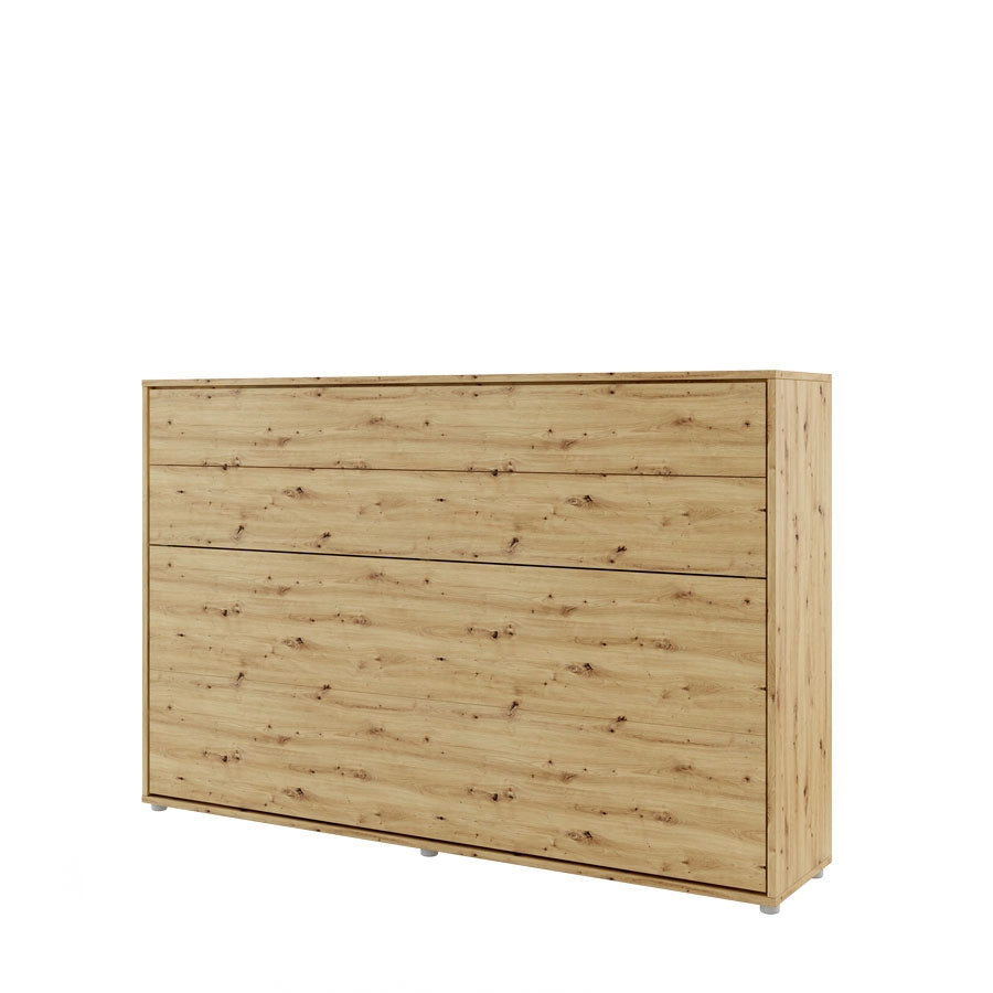 LETTO 05 120x200 ORIZZONTALE ROVERE ARTIGIANALE