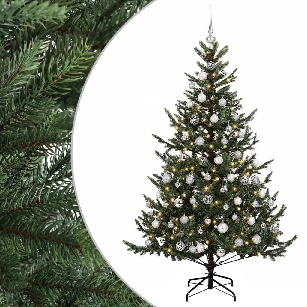 Albero di Natale artificiale con palline 180 cm 300 LED 3466959