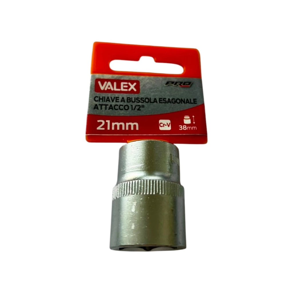 CHIAVE A BUSSOLA ESAGONALE ATTACCO 1/2" 24MM CR-V 38MM