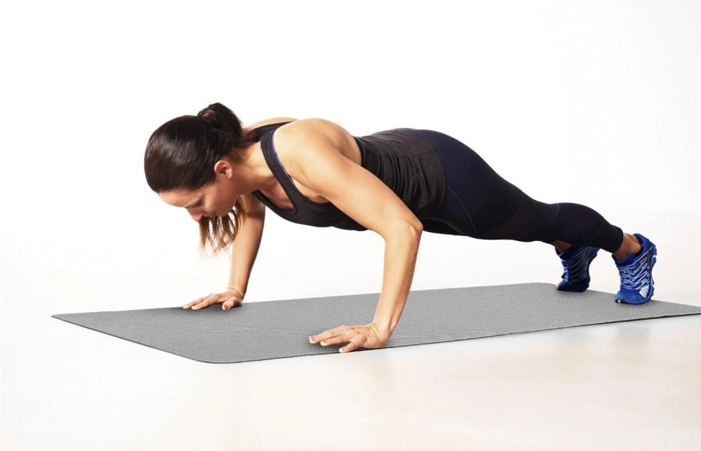 Tappetino Palestra Yoga Esercizi Aerobica Morbido Antiscivolo Grigio
