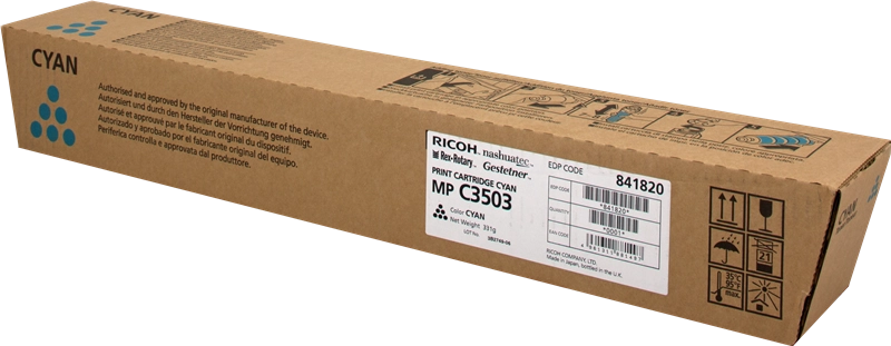 Ricoh 841820 cartuccia toner 1 pz Originale Ciano