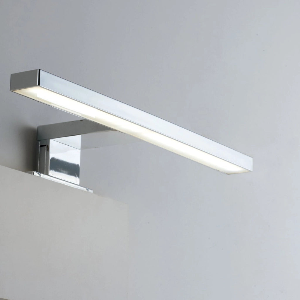 APPLIQUE LED SACS CROMO FISSAGGIO PARETE E SPECCHIO 4W 540LM 4000K IP44 30X10,3X4,6CM
