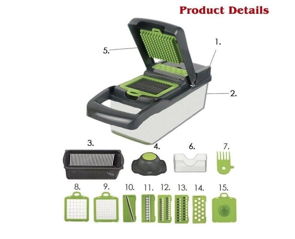 Affettatrice 16 in 1 per Verdure ¨C Zephmum ¨C Multifunzione