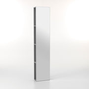 Specchio da Terra con 4 Ripiani 32x18x160 cm in Legno TFT Mento Grigio Frassino