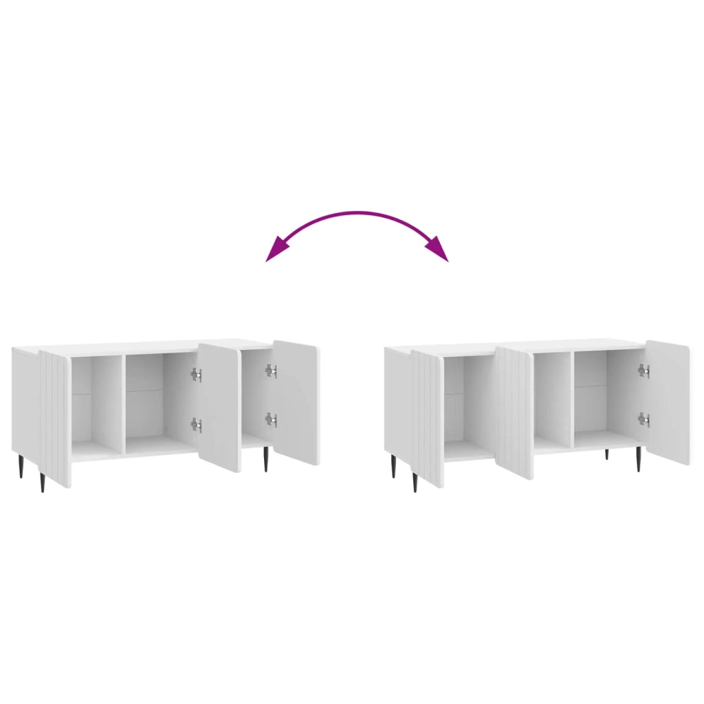 Mobile TV 99 x 34,5 x 52 cm Bianco Lucido Legno ingegnerizzato 894489