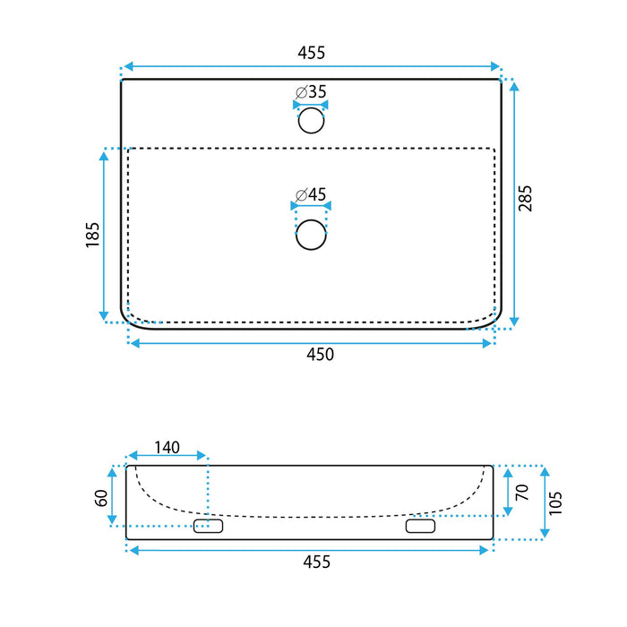 Lavabo Da Appoggio Rea Naomi