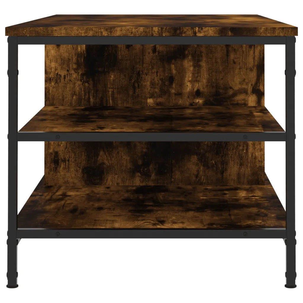Tavolino da Salotto-Tavolino da soggiorno-Tavolo Rovere Fumo 100x50x45 cm Legno Multistrato 254501