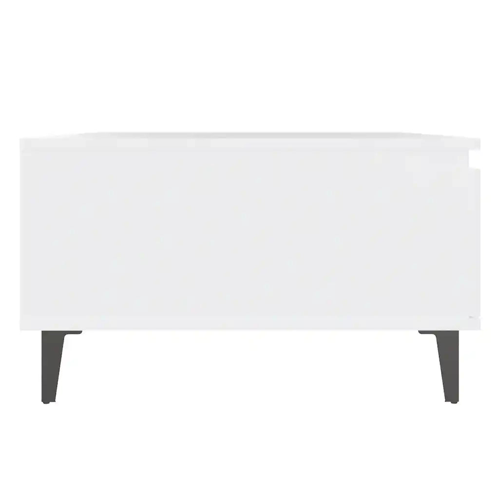 Tavolino da Salotto Bianco 90x60x35 cm in Legno Multistrato 806004