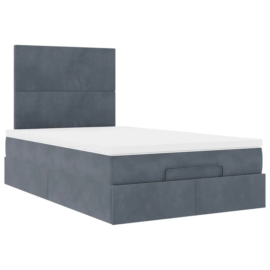 Struttura Letto Pouf con Materassi 120x200 cm Velluto 3314241