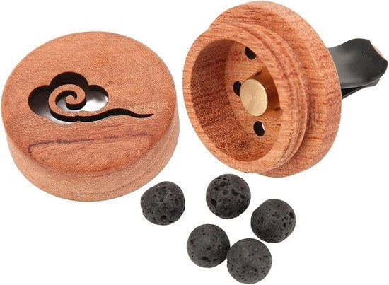 Diffusore per Olio Essenziale - Pietra di Legno per Meditazione Yoga e Aiuto al Sonno