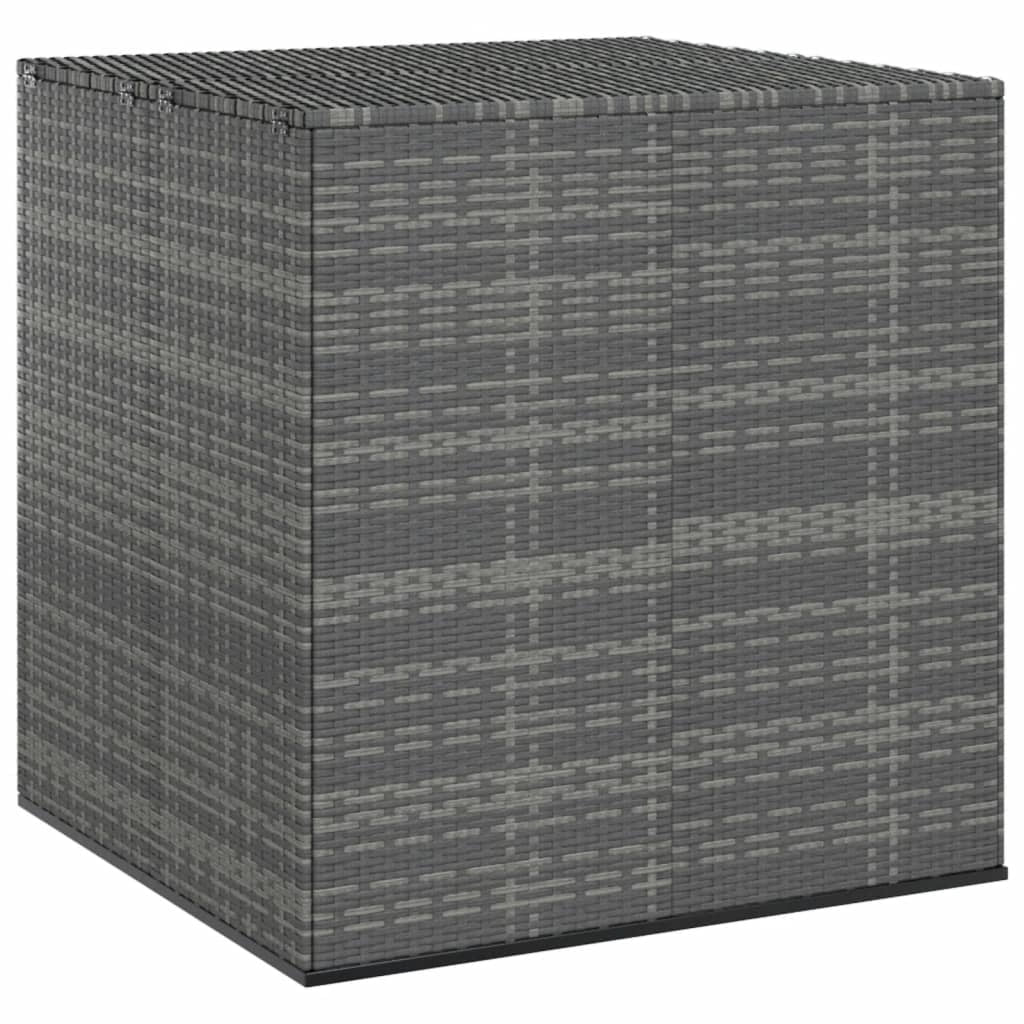 Contenitore da giardino in resina di vimini/cuscino 100 x 97,5 x 104 cm grigio 02_0013158