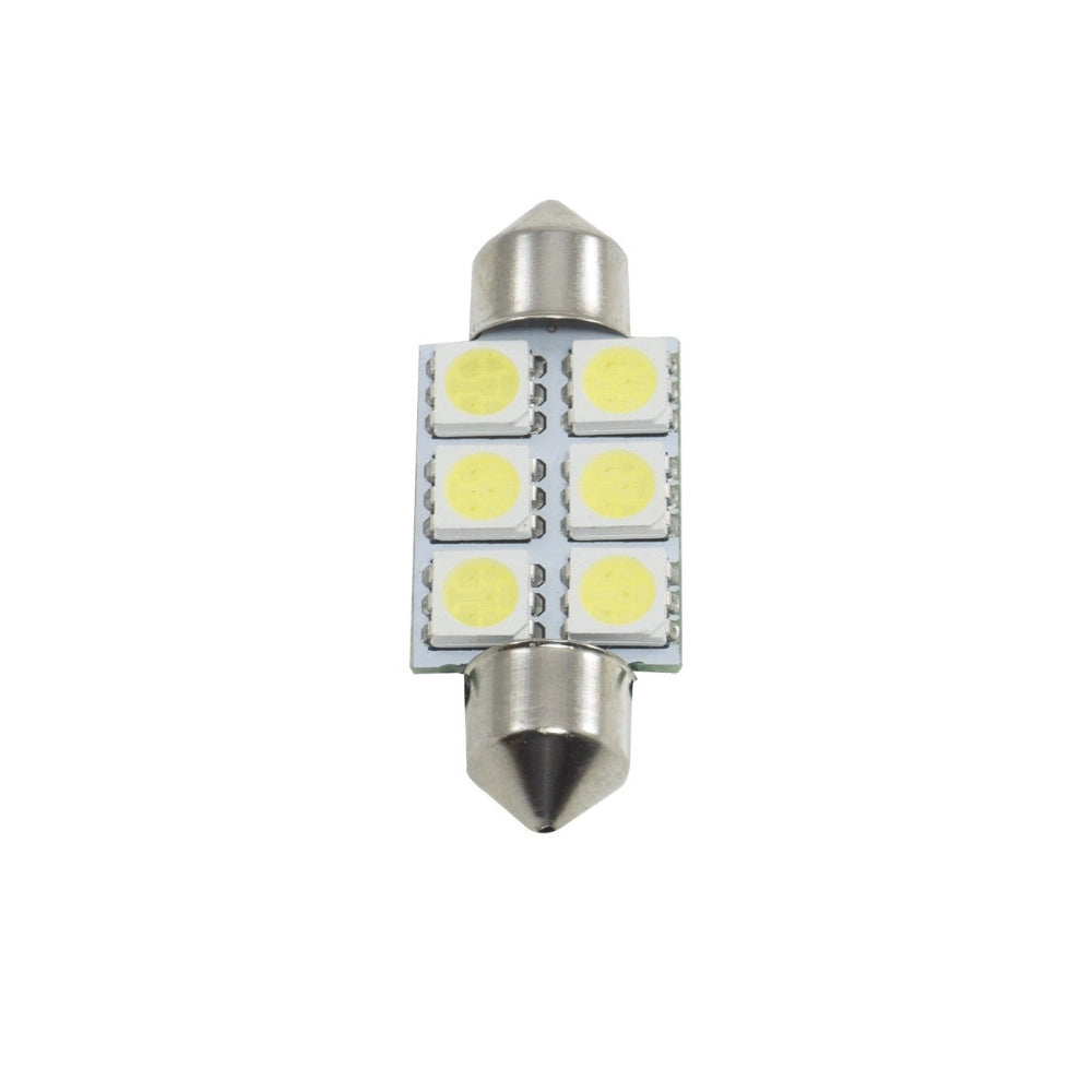 Trade Shop - Coppia Lampadina Siluro A Led Smd 5050 3.9mm Ricambio Luci Interrne Per Auto 12v -
