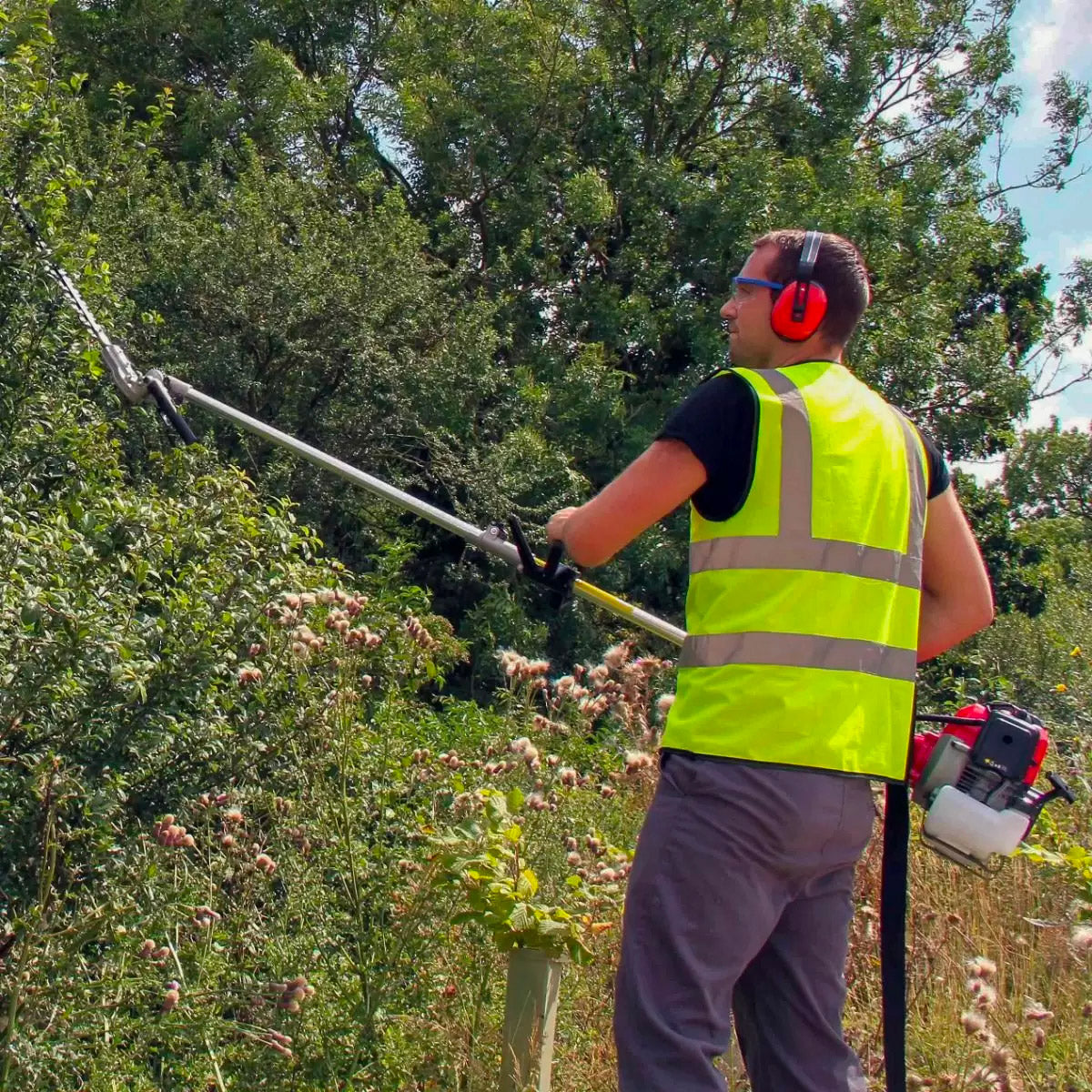 Decespugliatore a Scoppio 2 Tempi 52cc Multiuso 5 in 1 con Accessori di Sicurezza