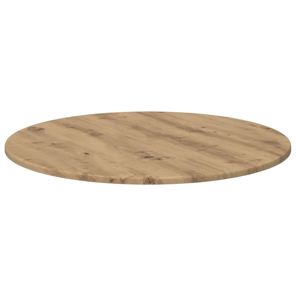 Piano del tavolo rovere artigianale Ø 70 x 1,5 cm