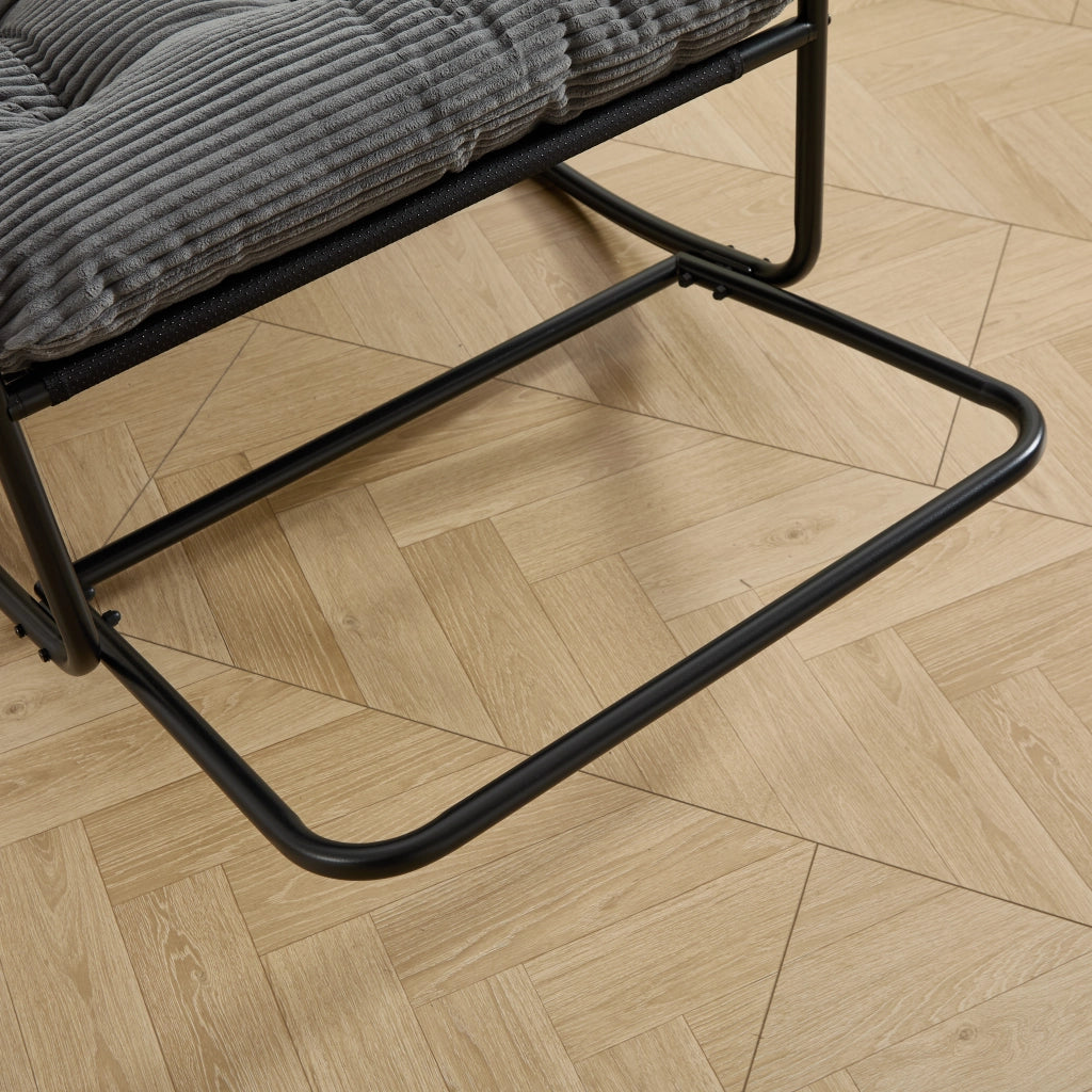 Poltrona Dondolo ¨C MINIMAL ¨C Tessuto Grigio, Soggiorno/Camera da Letto