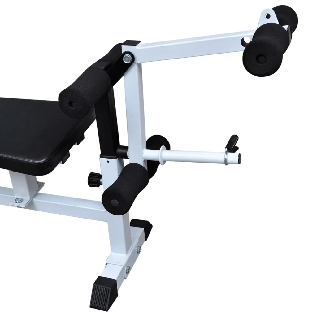 Panca Multifunzione con Bilanciere e Set di Manubri 90 kg 275373