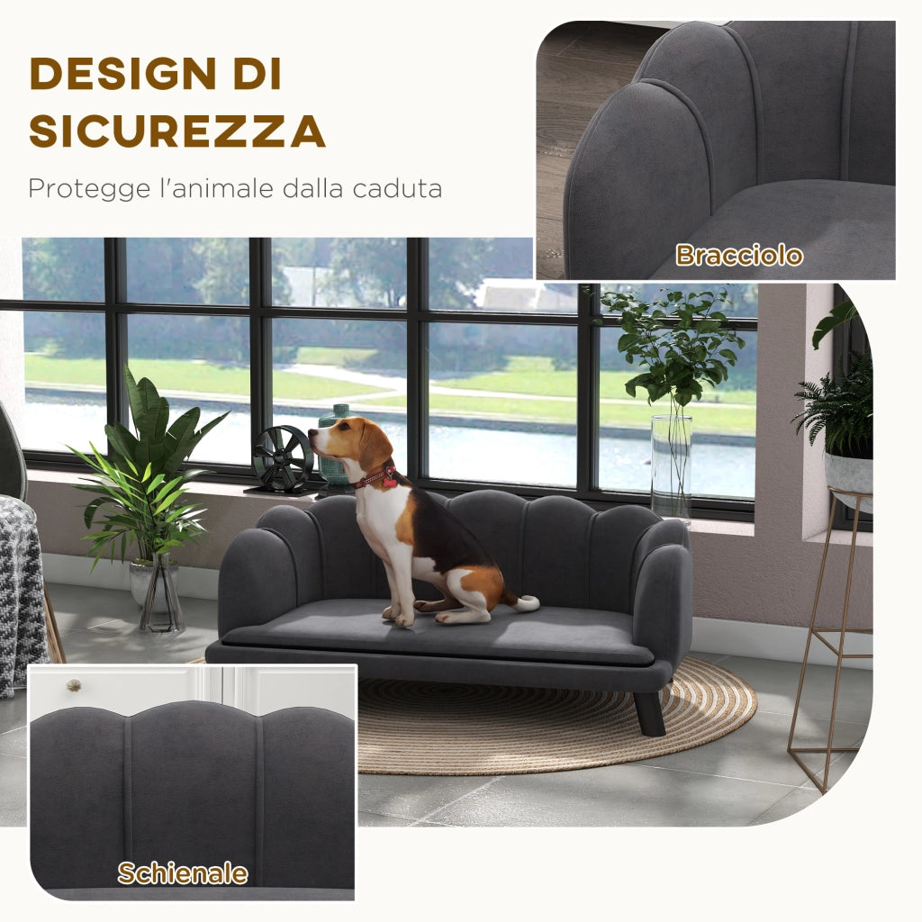 Divano per Cani di Taglia Medio-Grande con Rivestimento Sfoderabile e Lavabile