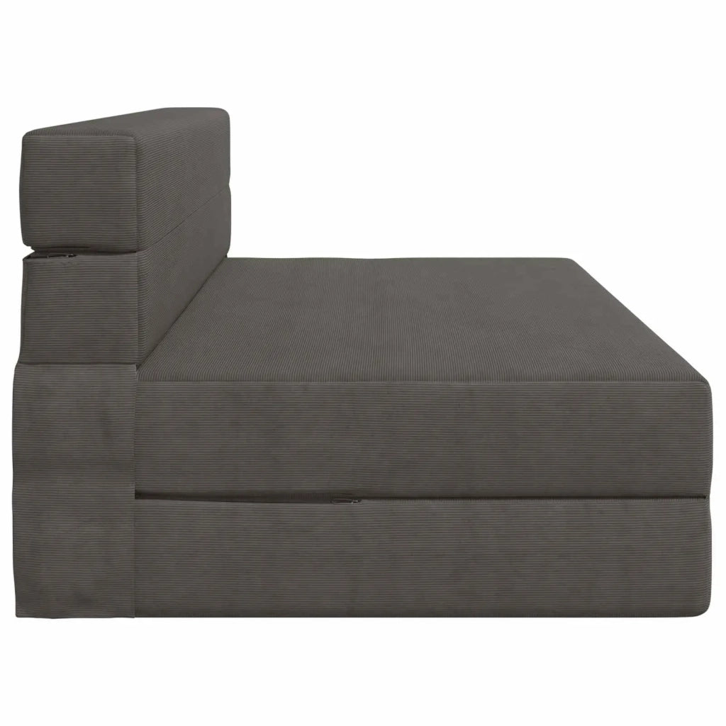 Divano Letto Pieghevole Grigio Scuro 152 x 86,5 x 60 cm Tessuto 900132