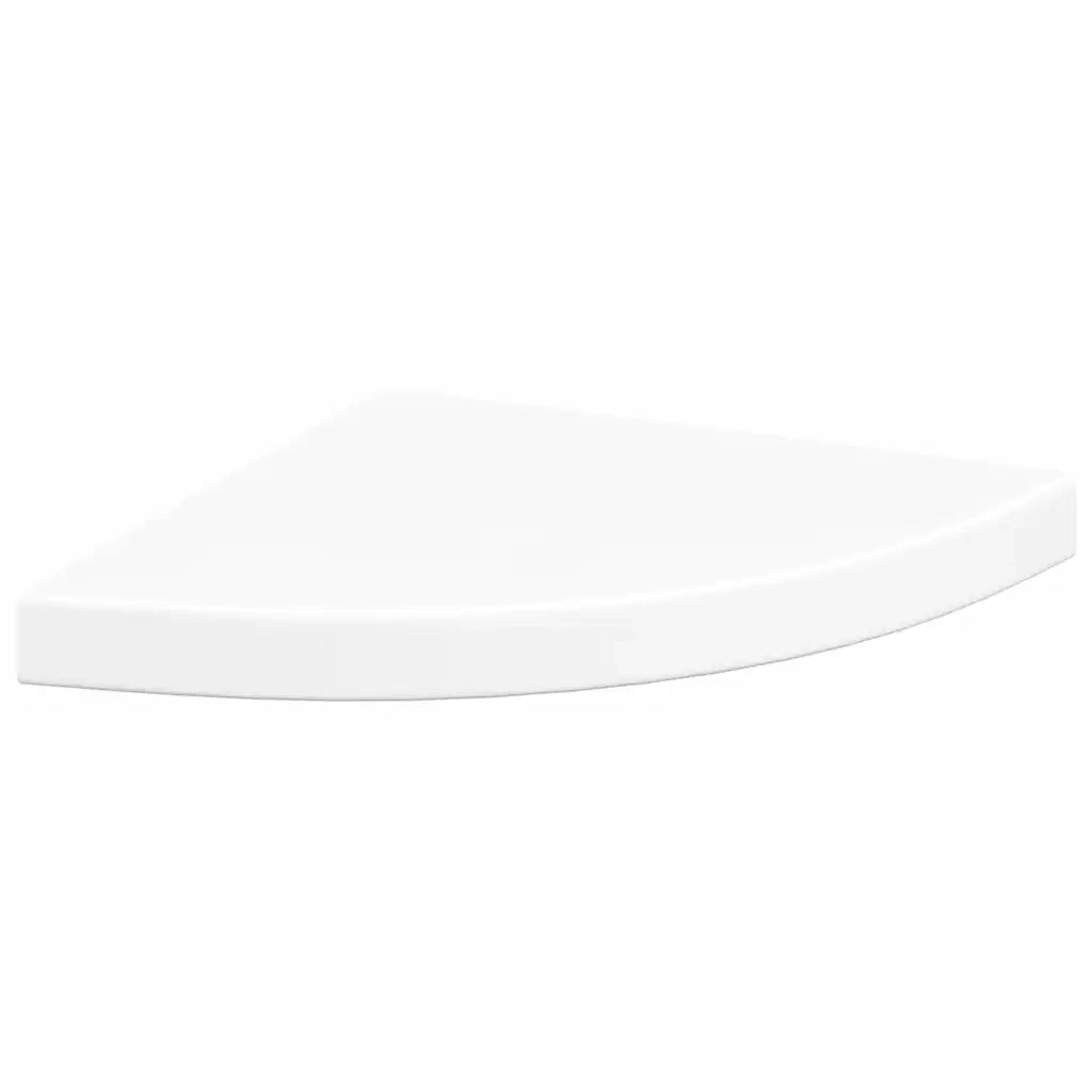 Scaffali Angolari a Parete 2 pz Bianchi 35x35x3,8 cm MDF cod mxl 32771