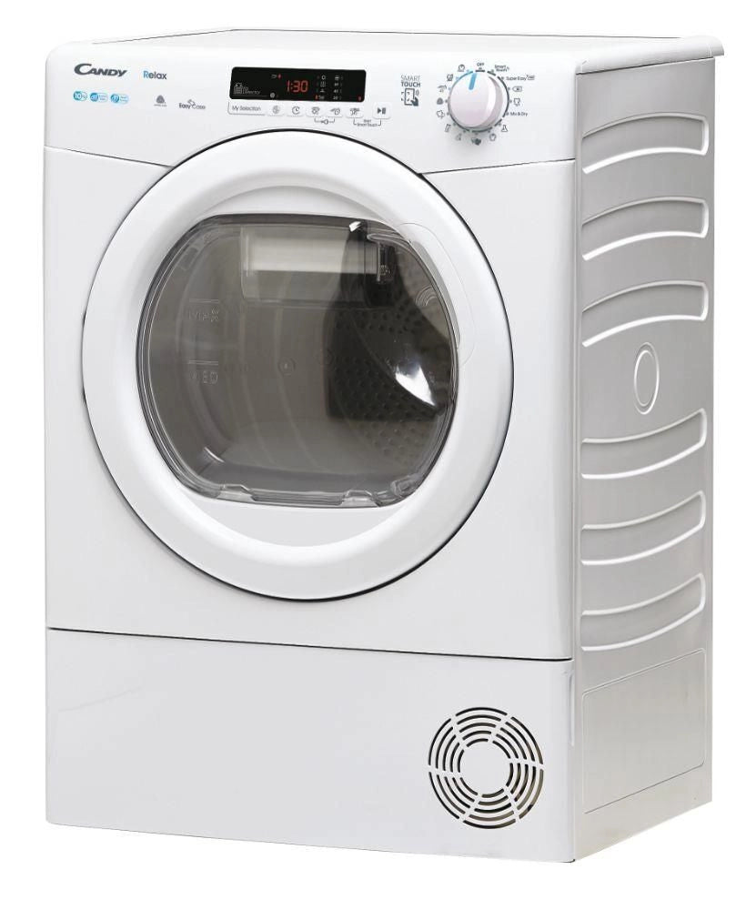 Candy asciugatrice a pompa di calore da 10 kg classe A++ 15 programmi controllo remoto e stiro facile colore Bianco 596x585x850 mm