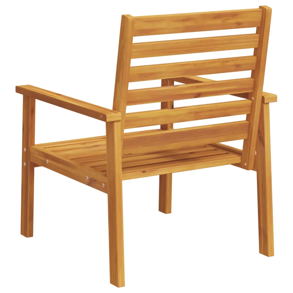 Poltrone da Giardino 2 pz 66,5x65x81 cm Legno Massello Acacia 366374